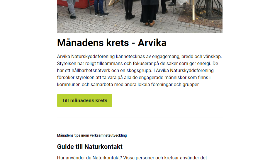 Skärmdump på Värmespången juni